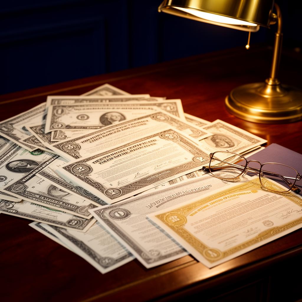 Treasury bonds and fixed income certificates