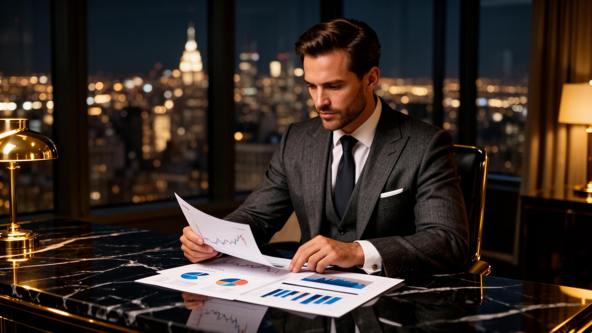 Wealth advisor at work
